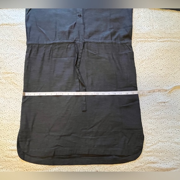 EUC - Bridge & Burn Harper Drawstring Dress in Grey Twill (has pockets!) - Picture 7 of 10